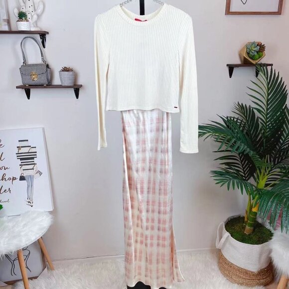 n:Philanthropy Mima Two Pieces Maxi Dress with Sweater Size Small NWT - Picture 2 of 5